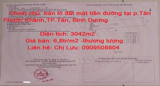 p.Tân Phước Khánh,TP.Tân, Bình Dương